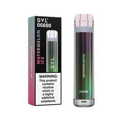 SVL OG600 Disposable Vape Pod Box of 10-Watermelon Ice-vapeukwholesale