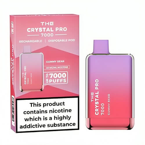 The Crystal Pro 7000 Disposable Vape Puff Pod Box of 10 - Vapeareawholesale