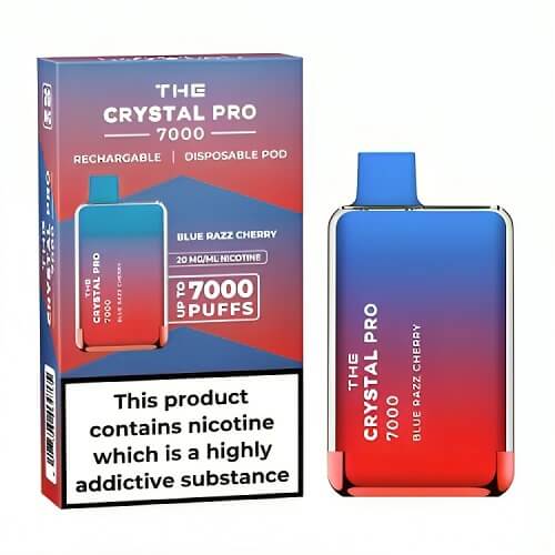 The Crystal Pro 7000 Disposable Vape Puff Pod Box of 10 - Vapeareawholesale