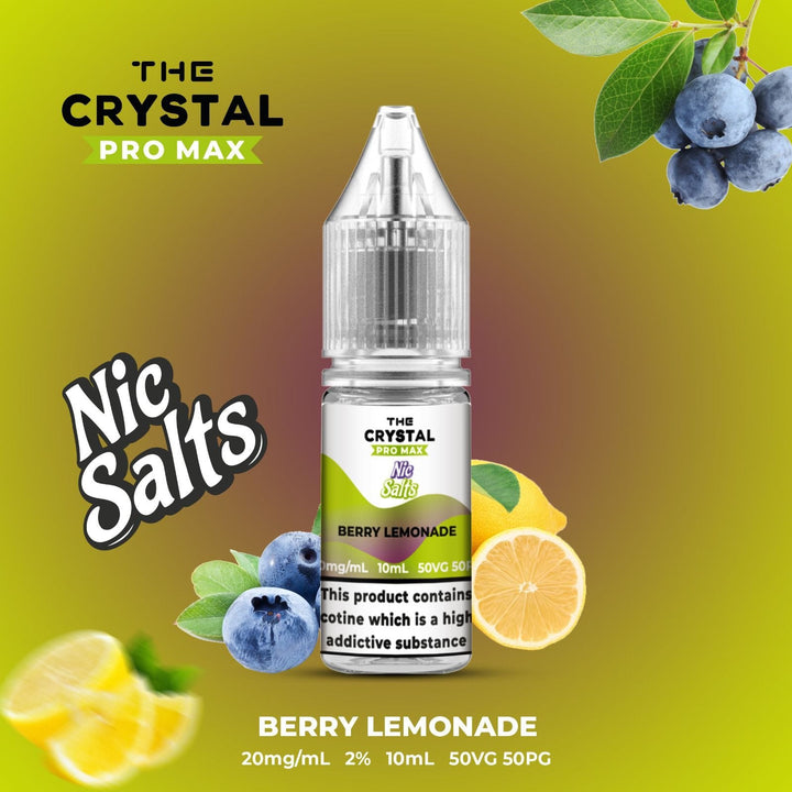 The Crystal Pro Max Vape Nic Salts 10ml - Box of 10 - Vapeareawholesale