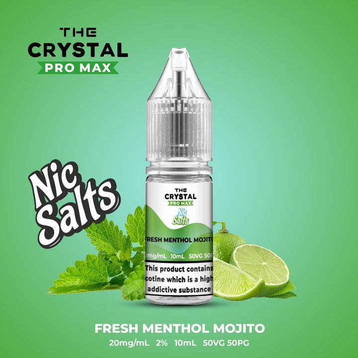 The Crystal Pro Max Vape Nic Salts 10ml - Box of 10 - Vapeareawholesale