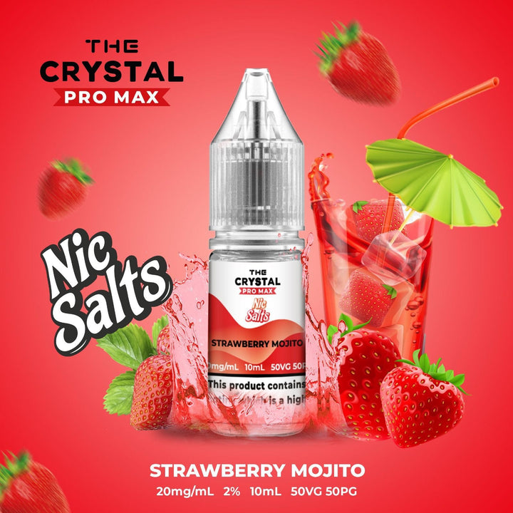 The Crystal Pro Max Vape Nic Salts 10ml - Box of 10 - Vapeareawholesale