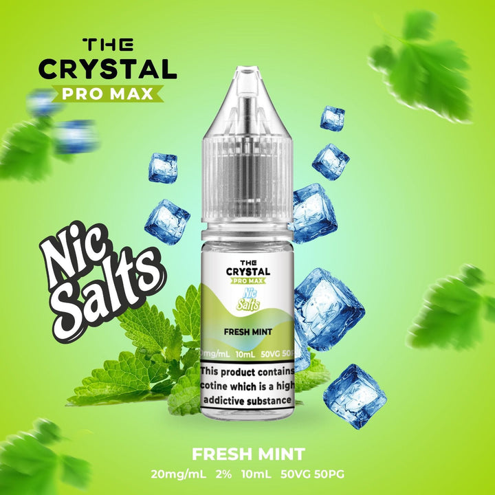 The Crystal Pro Max Vape Nic Salts 10ml - Box of 10 - Vapeareawholesale