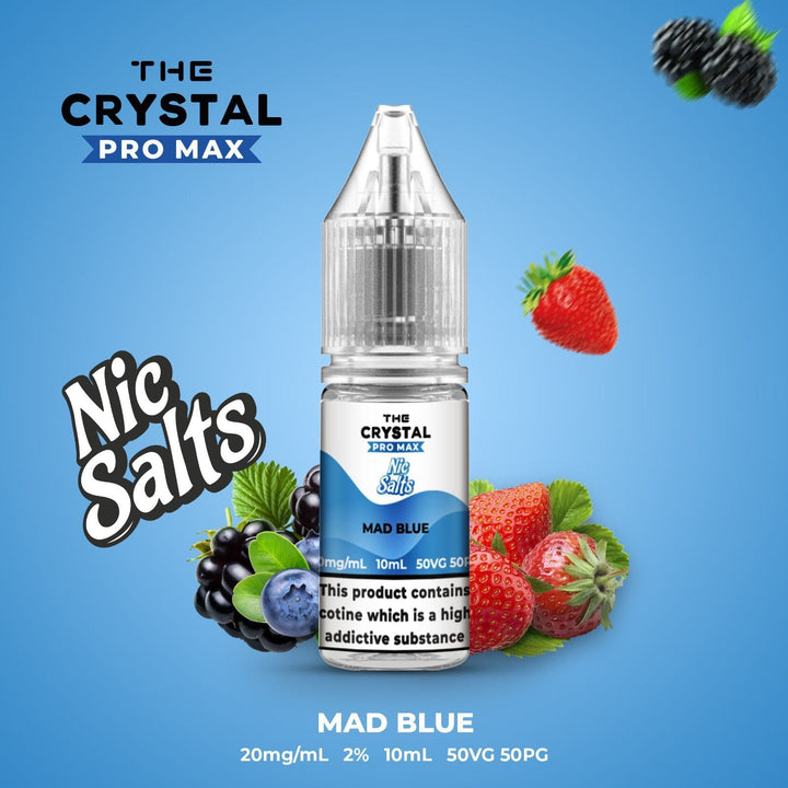 The Crystal Pro Max Vape Nic Salts 10ml - Box of 10 - Vapeareawholesale