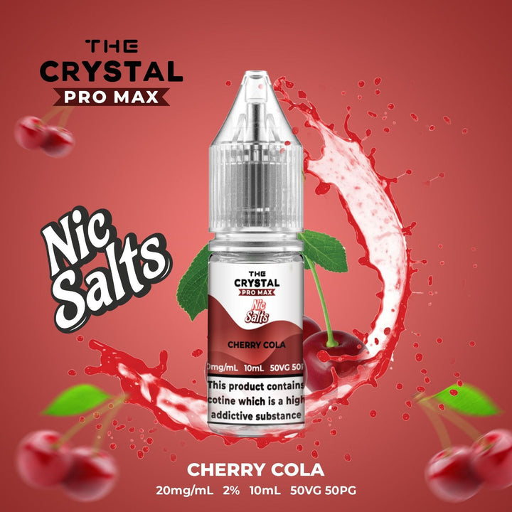 The Crystal Pro Max Vape Nic Salts 10ml - Box of 10 - Vapeareawholesale