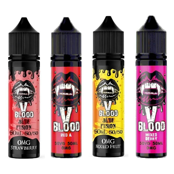 V Blood Shortfill 50ml E-Liquid All Ranges - Vapewholesalesupplier