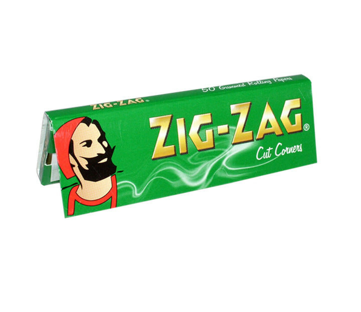 Zig Zag - Green Standard Regular Cigarette Rolling Paper - Box of 100 - Vapeareawholesale